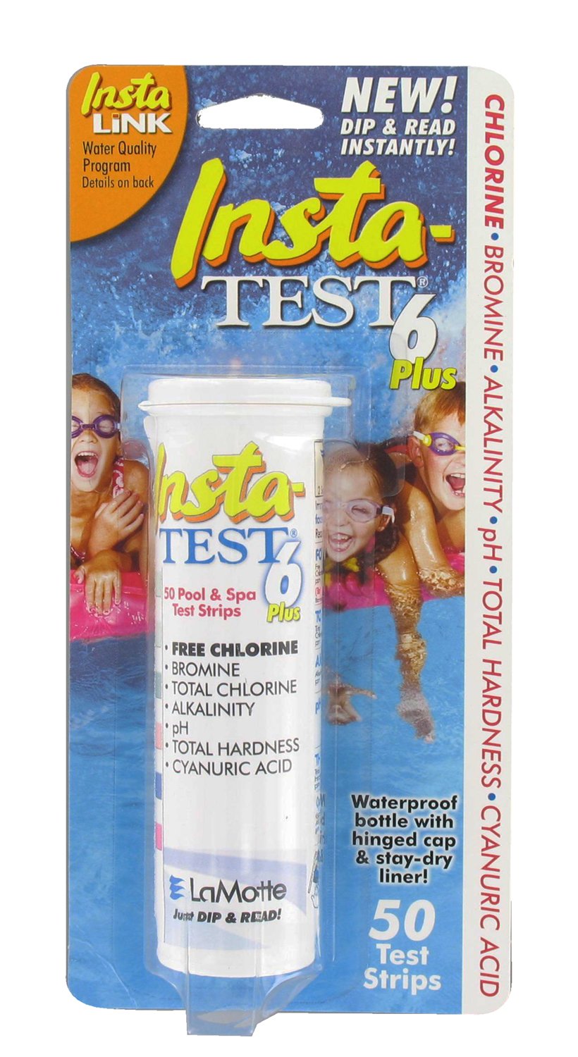 BlueDevil Products 3028 Insta-Test Plus 6-Way Test Strips bottle with 50 strips