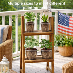 Bluepro Clear Nursery Pots 10-inch stacked