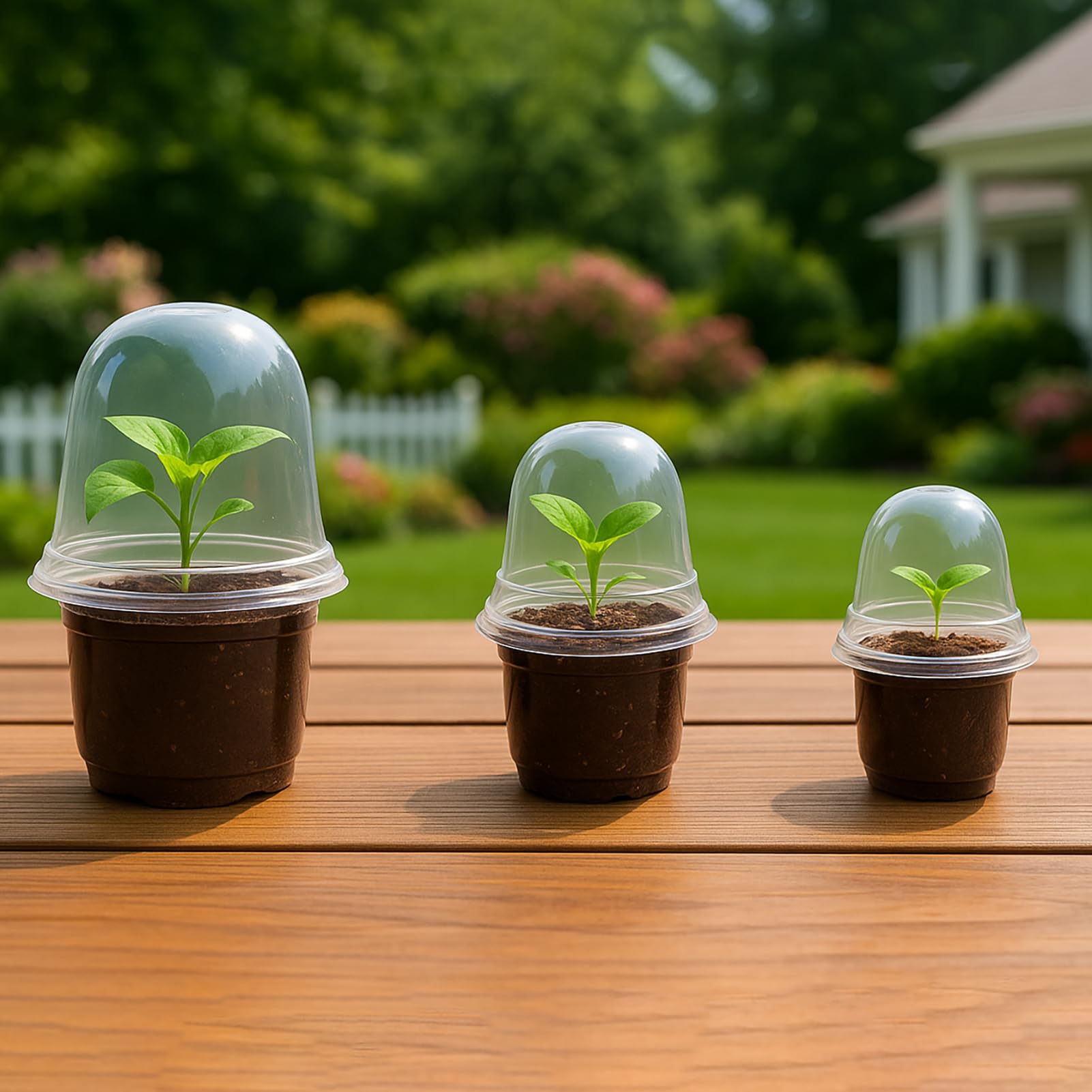 Bluepro clear nursery pots showing root development