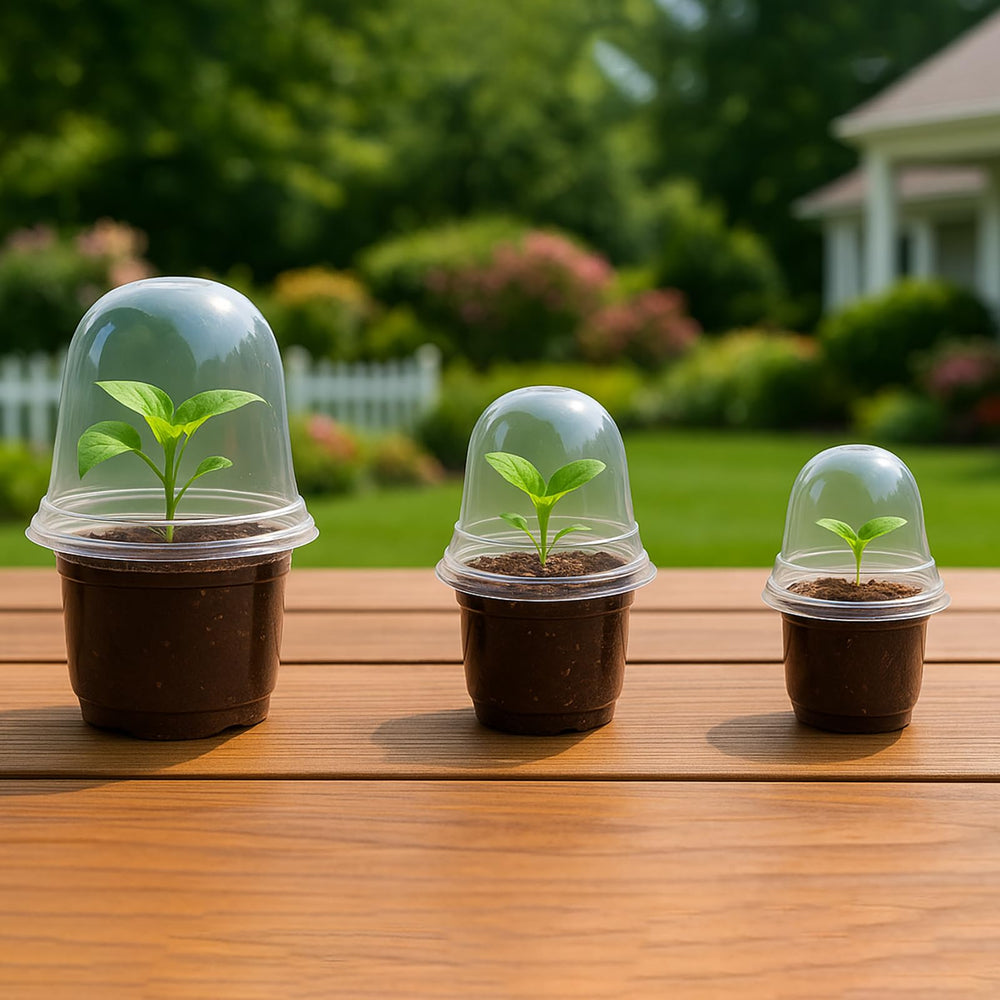 Bluepro clear nursery pots showing root development