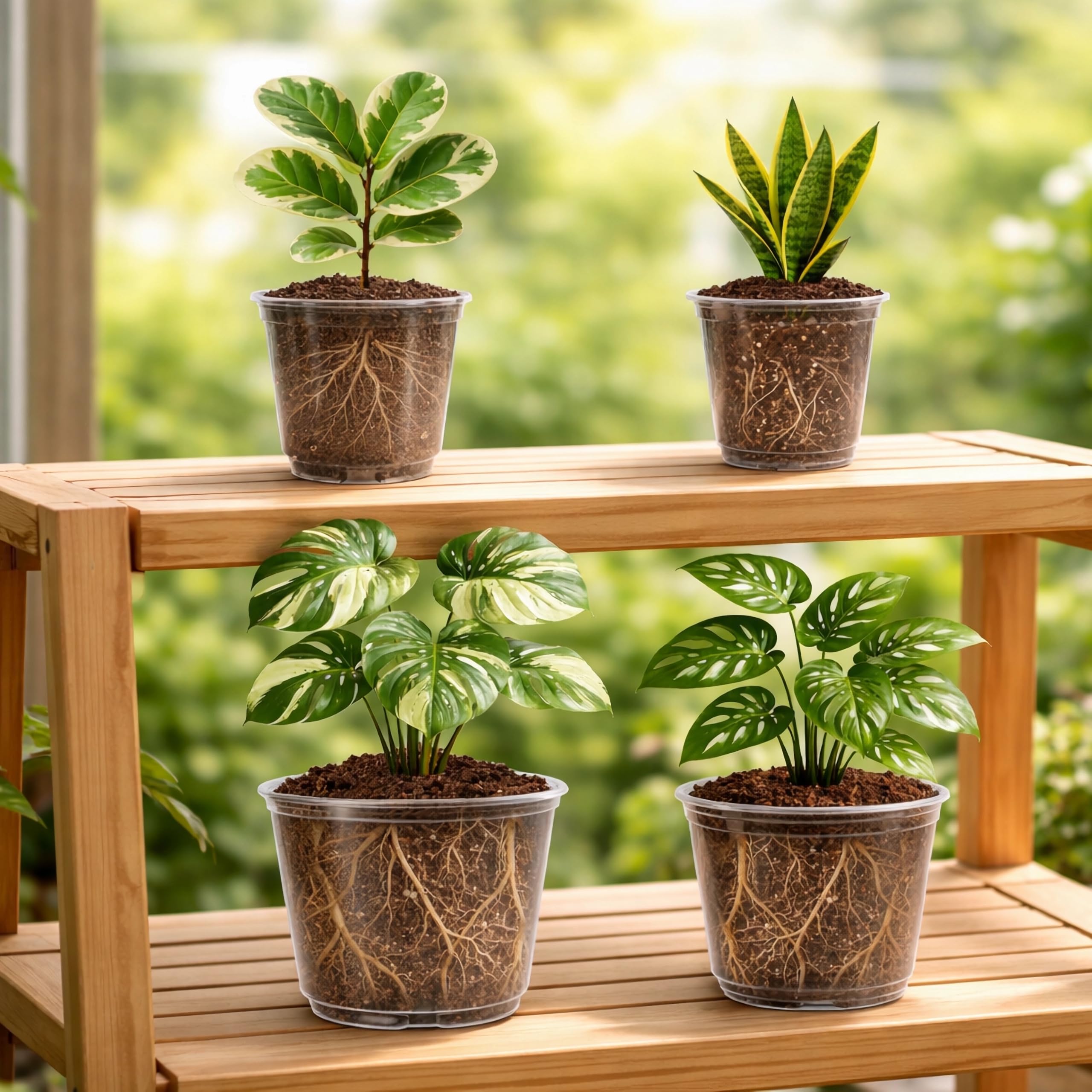 Bluepro nursery pots with drainage holes
