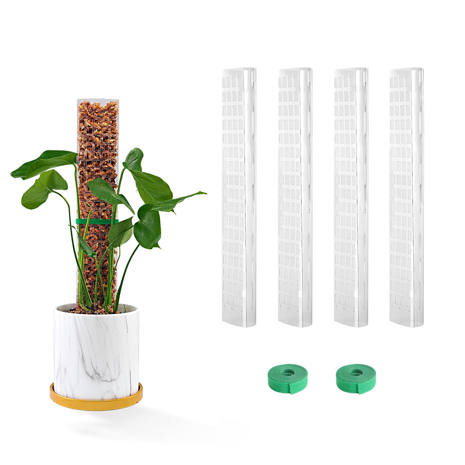 Bluepro Plastic Moss Pole 15-inch front view