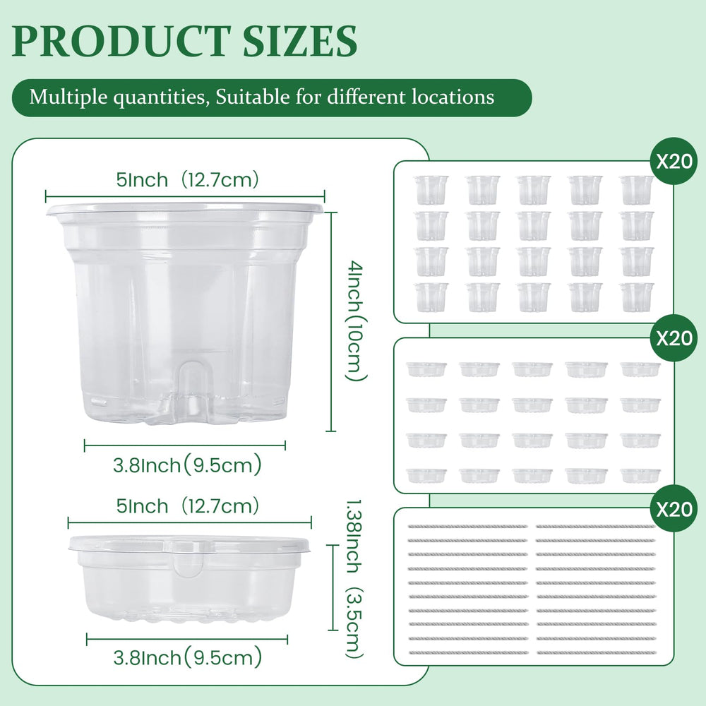 Bluepro self-watering pot with tray and wick