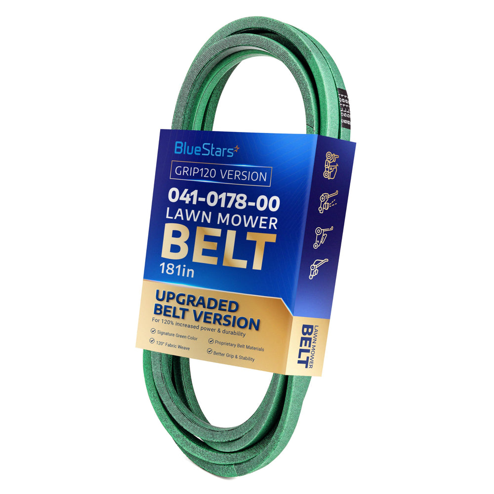 BlueStars 041-0178-00 Deck Belt front view with specifications