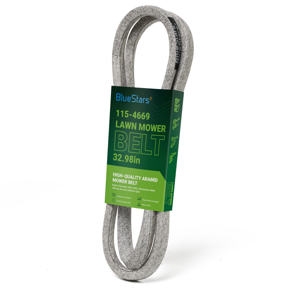 BlueStars 115-4669 Drive Belt front view with measurements