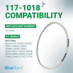 BlueStars 117-1018 Drive Belt packaging