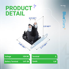 BlueStars 725-1426 Starter Solenoid back view