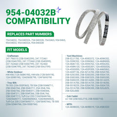 BlueStars 954-04032B Edger Drive Belt packaging