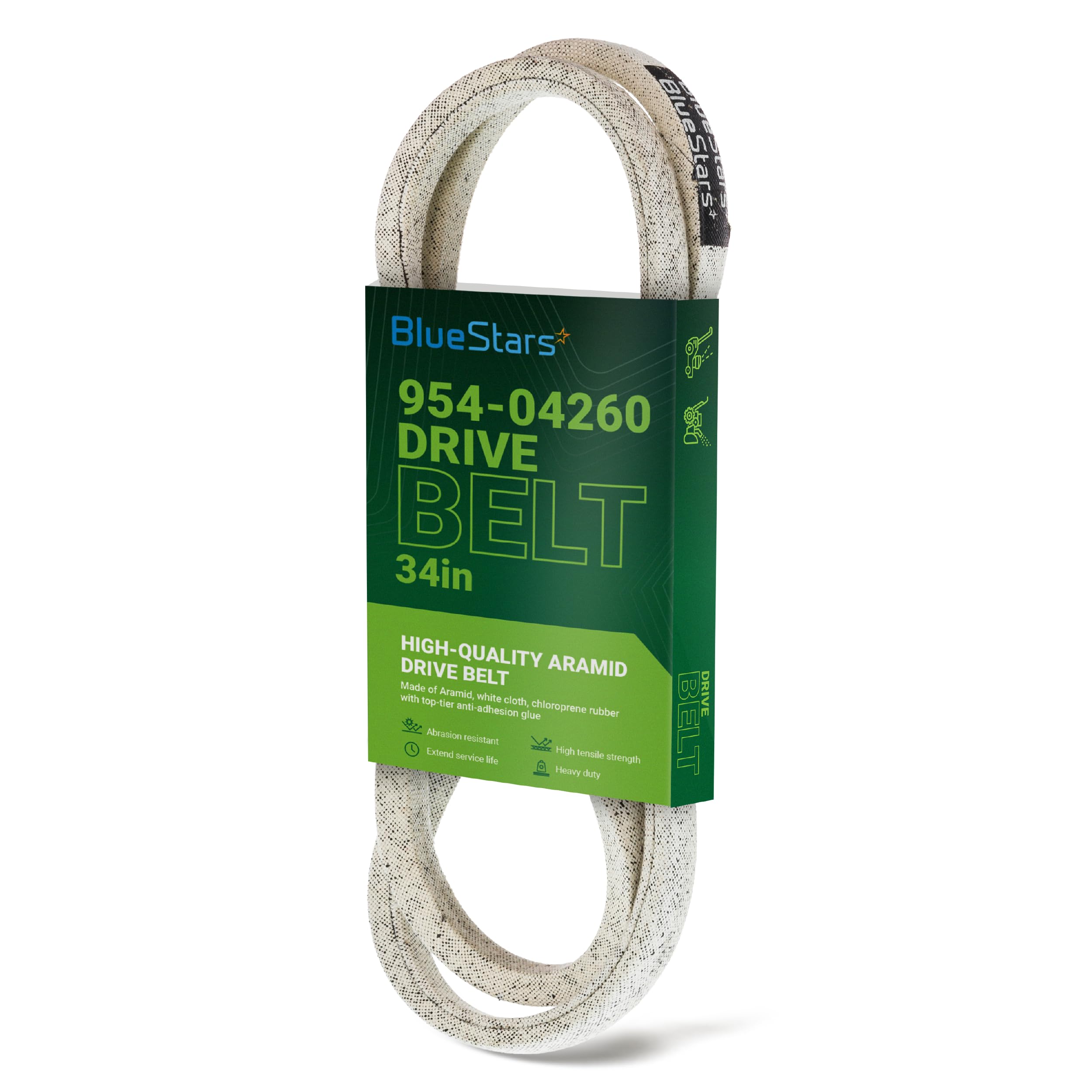 BlueStars 954-04260 Drive Belt front view with dimensions