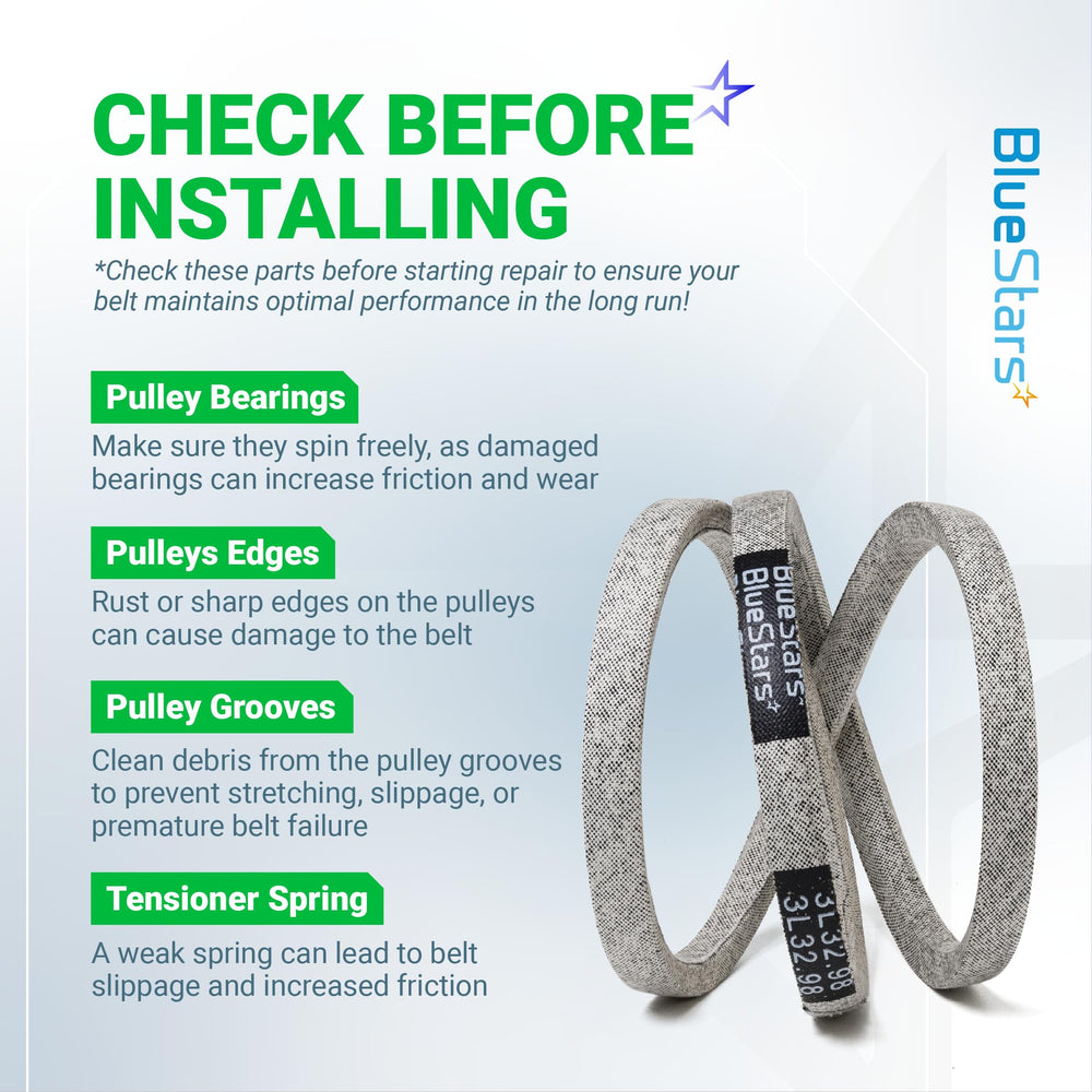 BlueStars Drive Belt against a white background