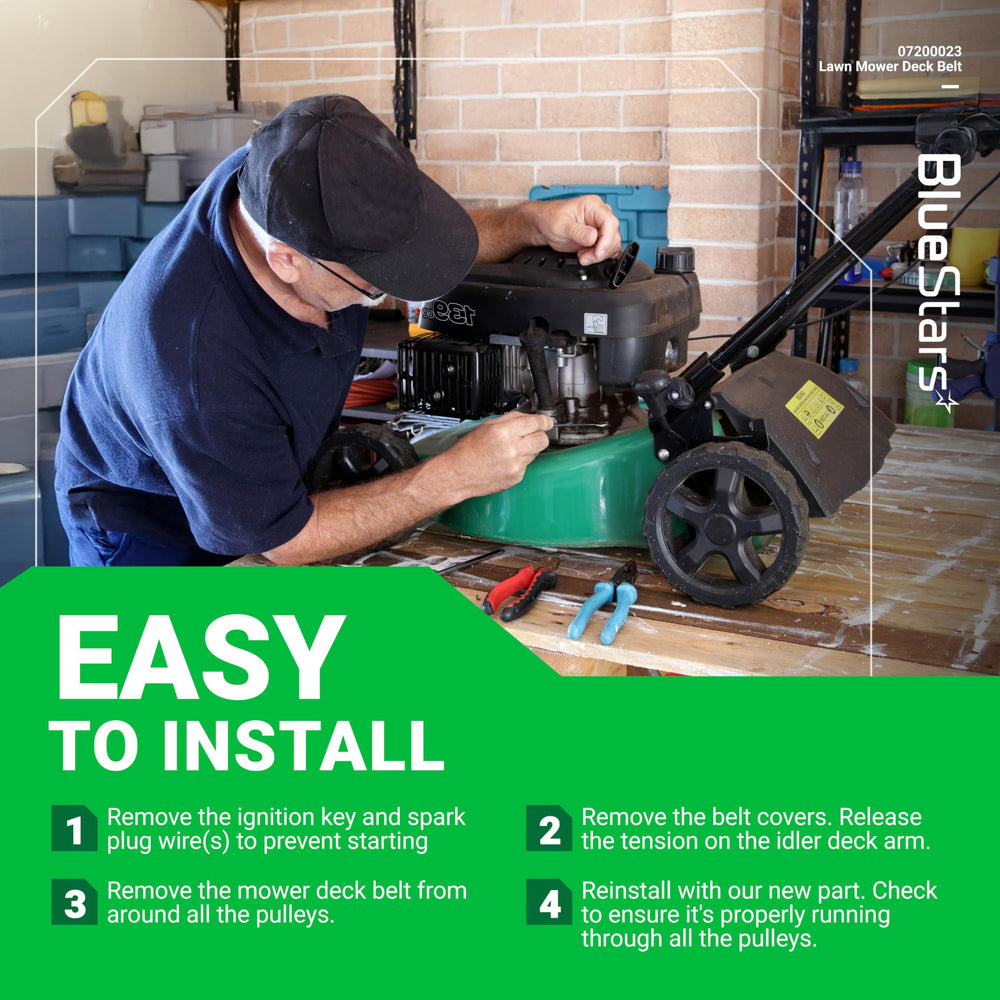 BlueStars Mower Deck Belt compatibility chart