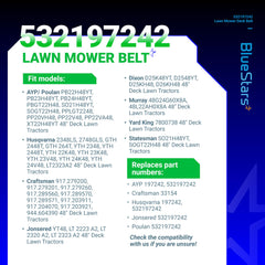 BlueStars Mower Deck Belt installation guide