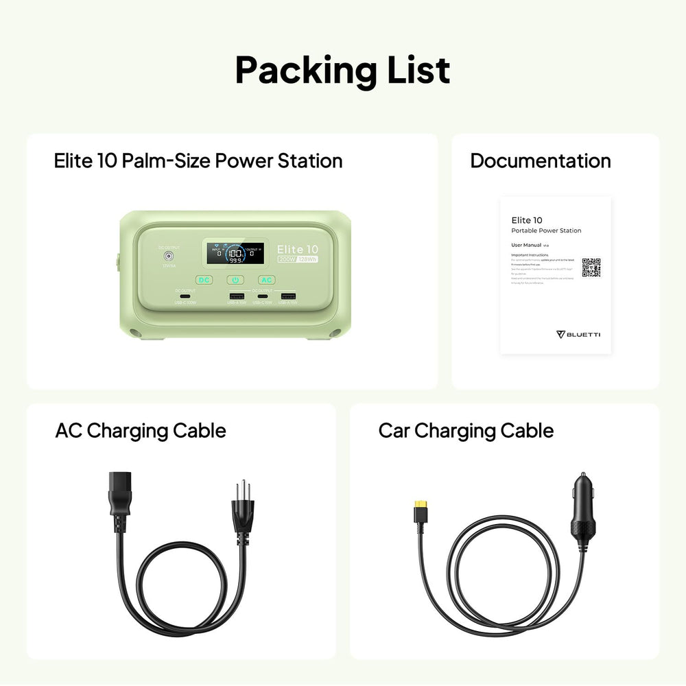 BLUETTI Elite 10 Mini Portable Power Station in a backpack