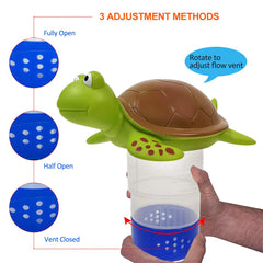 Blufree Chlorine Floater in pool water