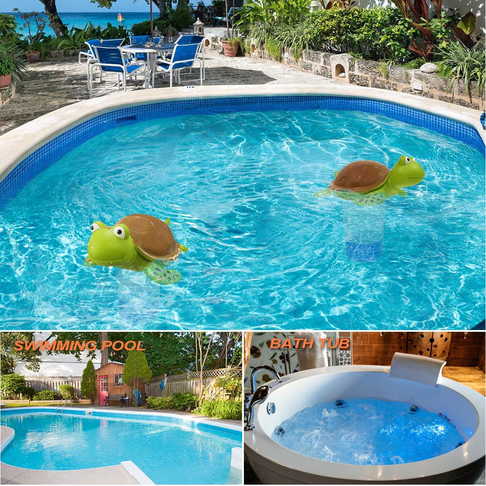 Blufree Chlorine Floater on a sunny patio