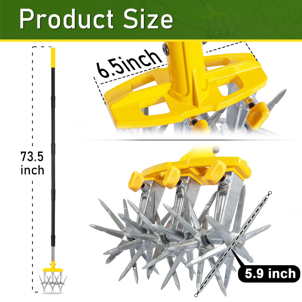 BlumeTrec Rotary Cultivator showing ergonomic handle design