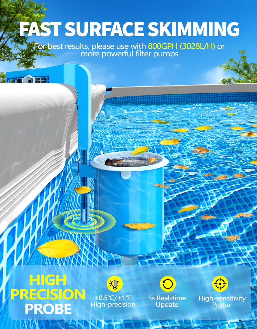BluSwim Above Ground Pool Skimmer packaging