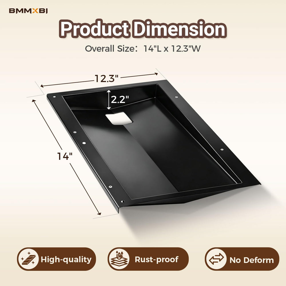 BMMXBI Grease Tray for Weber Spirit 210/220, sloping bottom detail