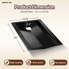 BMMXBI Grease Tray for Weber Spirit 210/220, sloping bottom detail