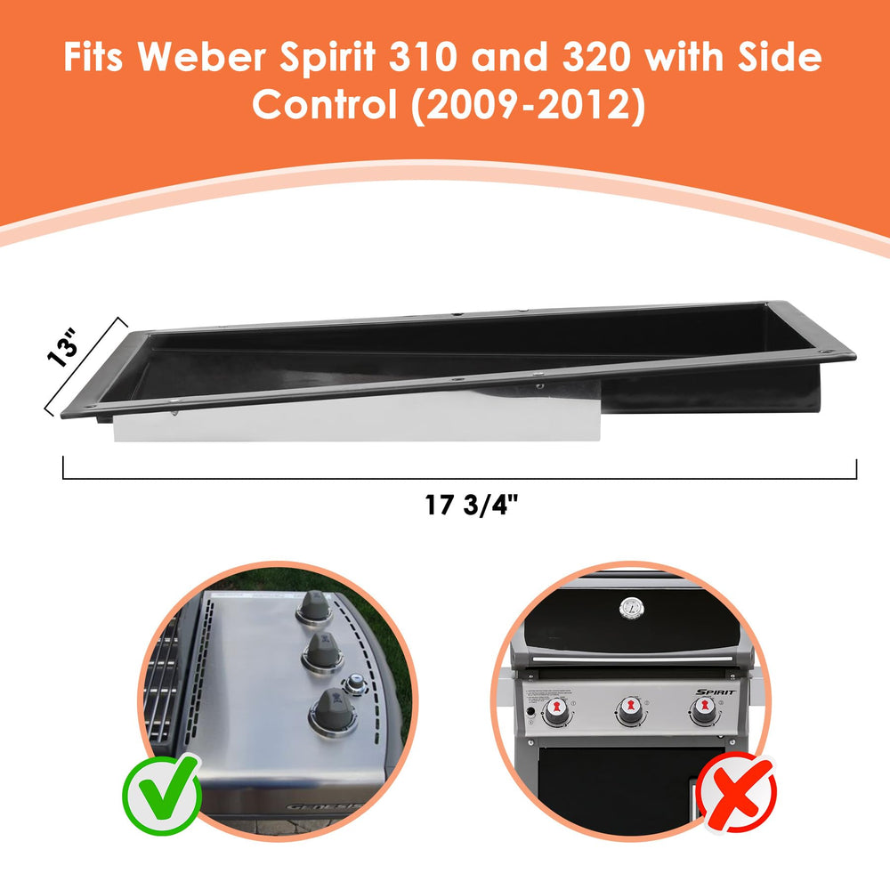 BMMXBI Grease Tray with stainless steel heat shield
