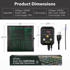 BN-LINK Heat Mat showing flexible PVC material