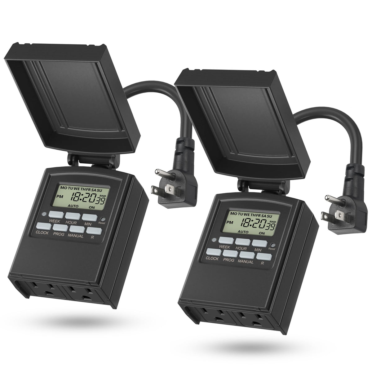 BN-LINK Outdoor 7-Day Programmable Timer Outlet front view