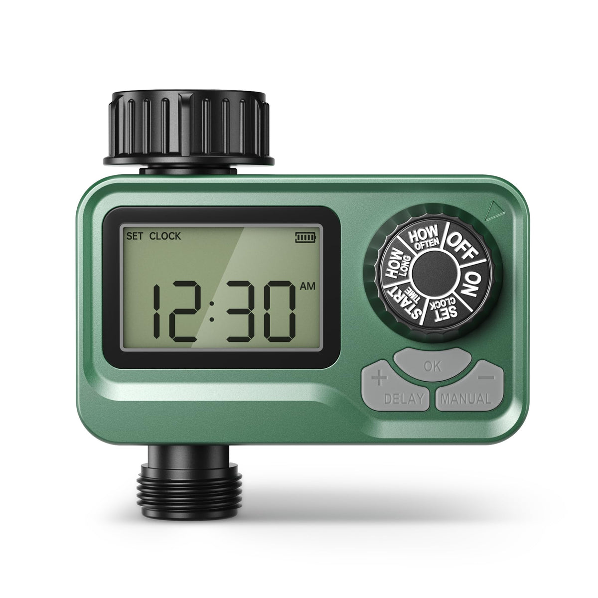 BN-LINK Outdoor Water Timer front view, black colour
