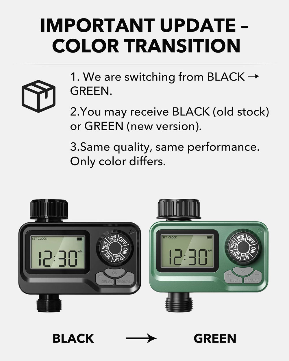 BN-LINK Outdoor Water Timer large LCD screen display