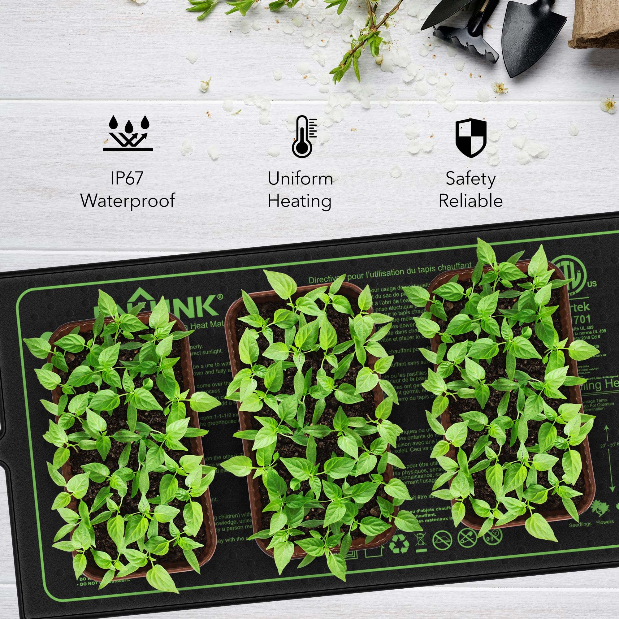 BN-LINK Seedling Heat Mats packaging