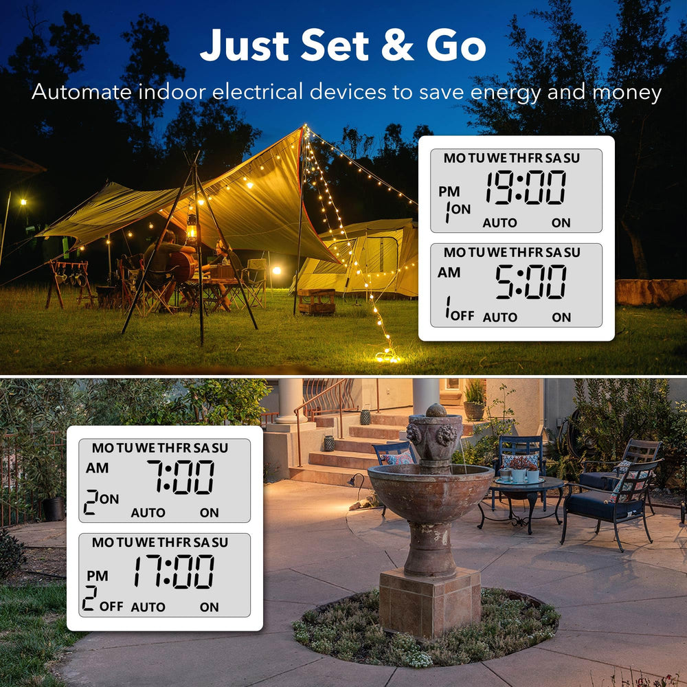 BN-LINK Timer in outdoor garden setting