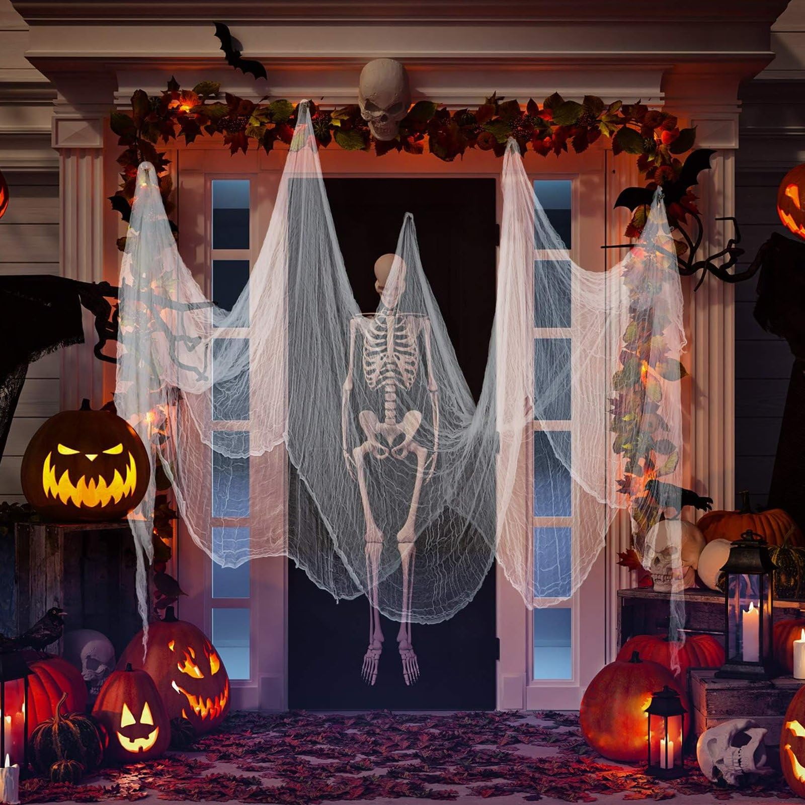 Boao cheesecloth packaging front view for Halloween decoration