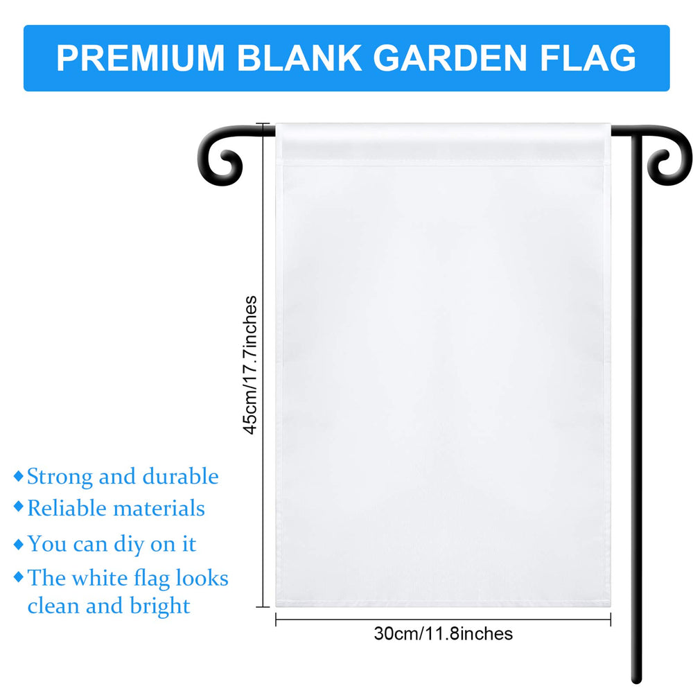 Boao garden flag displayed on a mini flag stand in a garden setting