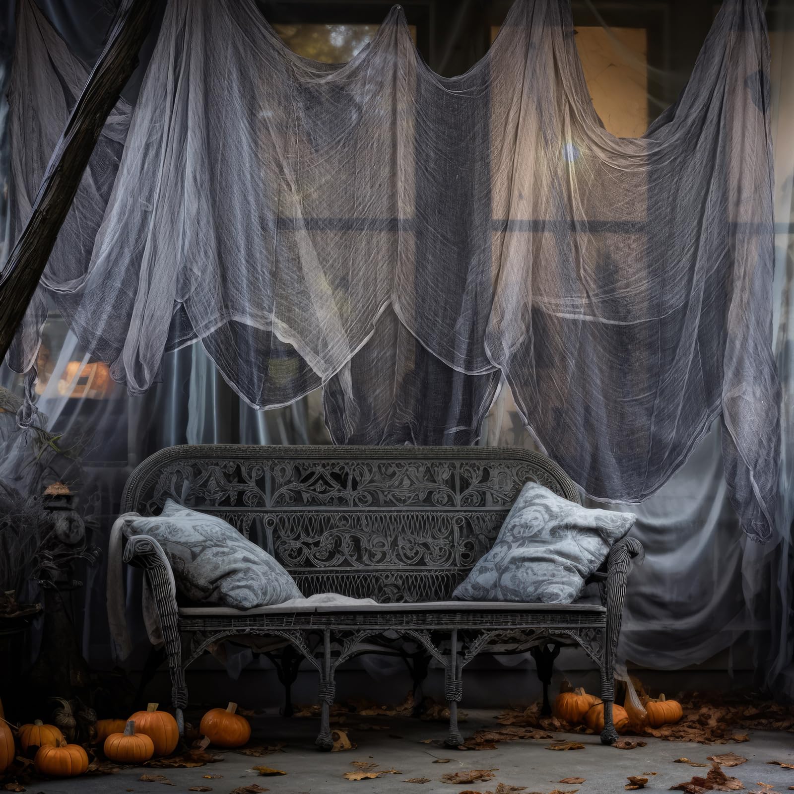 Boao Halloween Cheesecloth hanging as ghost decoration
