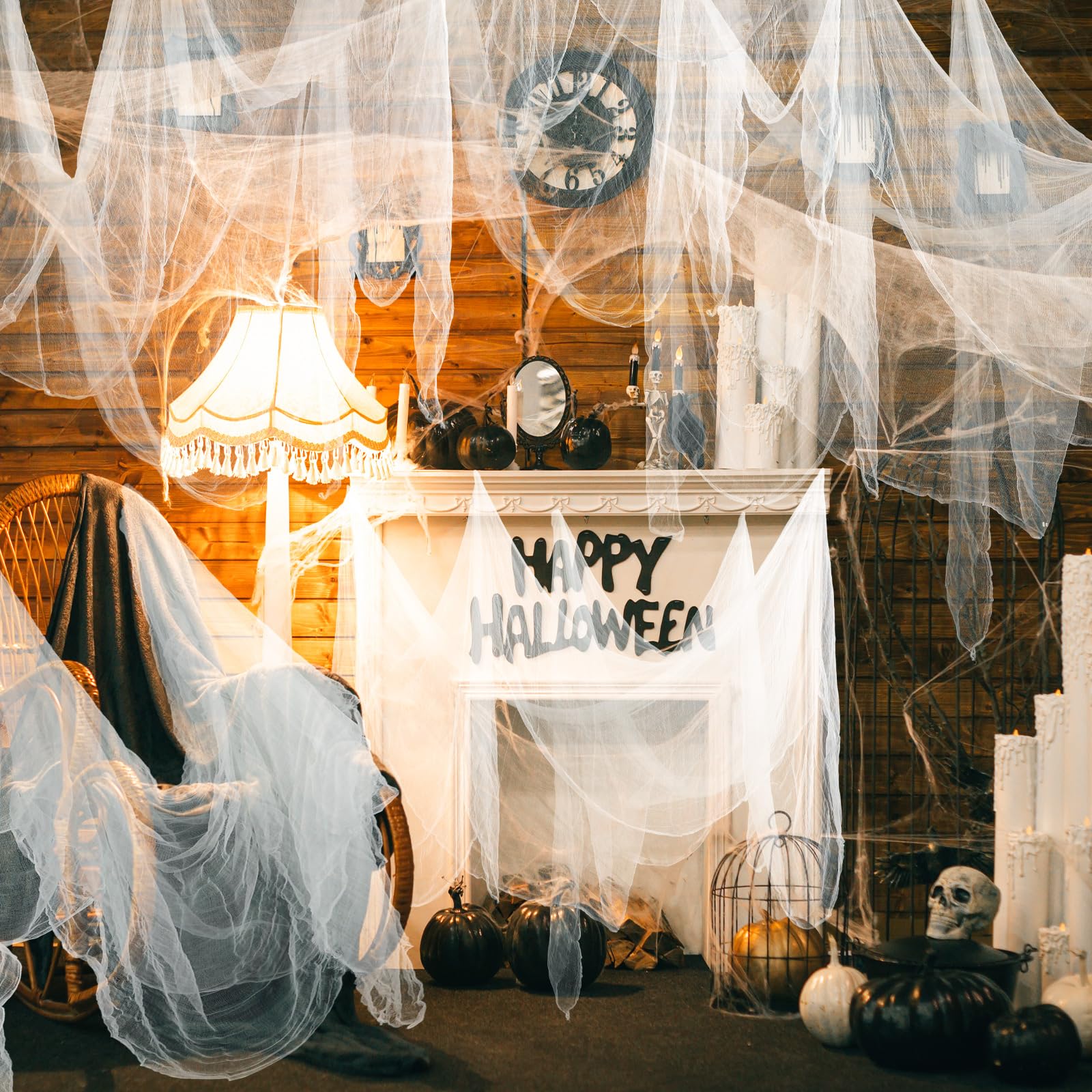Boao Halloween Cheesecloth shaped into a ghost decoration
