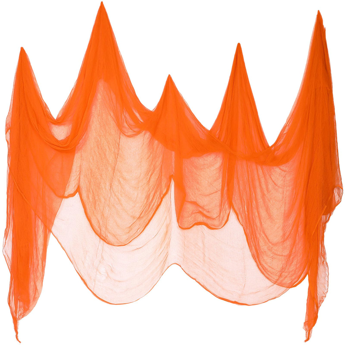 Boao Halloween Orange Cheesecloth 85 x 197 Inch front view