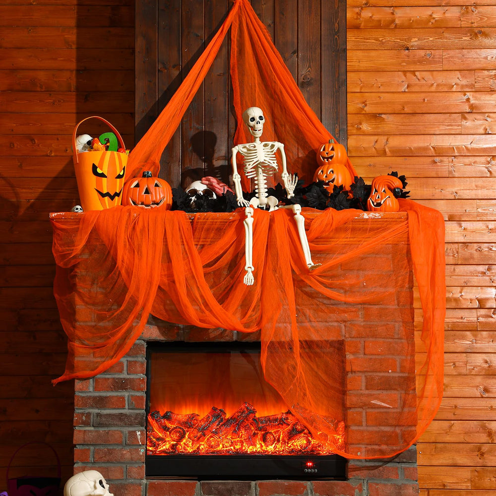 Boao Halloween Orange Cheesecloth used for ghost decoration