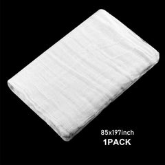 Boao Halloween White Cheesecloth draped on a table