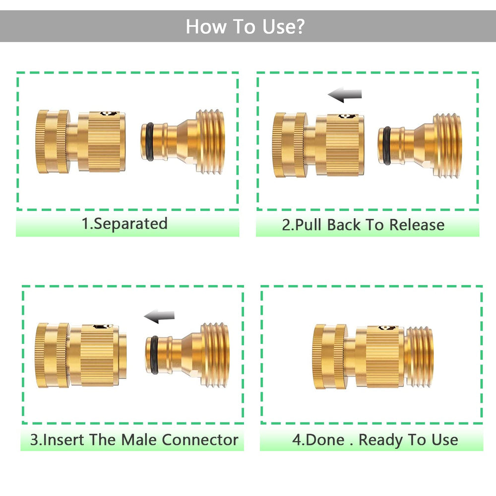 BoArt female swivel connector with rubber washer