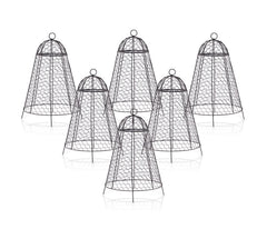 boldworks Garden Cloches black steel cloche front view
