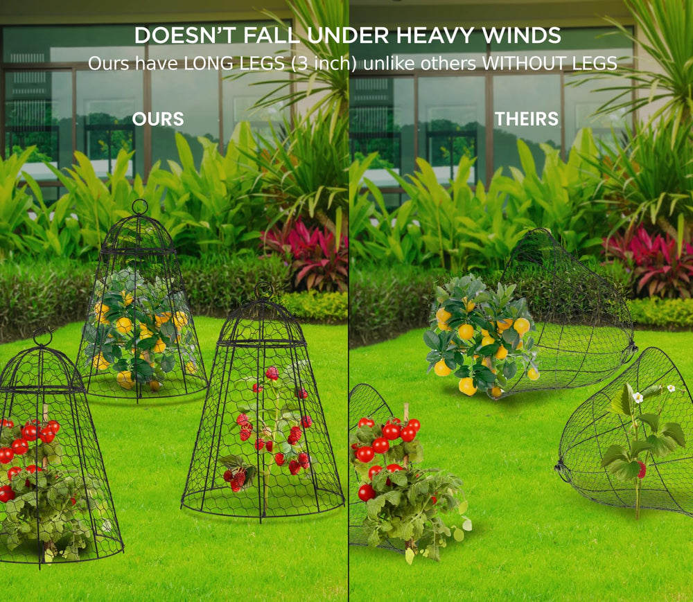boldworks Garden Cloches showing fine mesh design