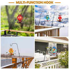 BOLITE bird feeder hanger holding a hummingbird feeder