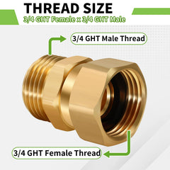 Boltigen Garden Hose Swivel Connector side view