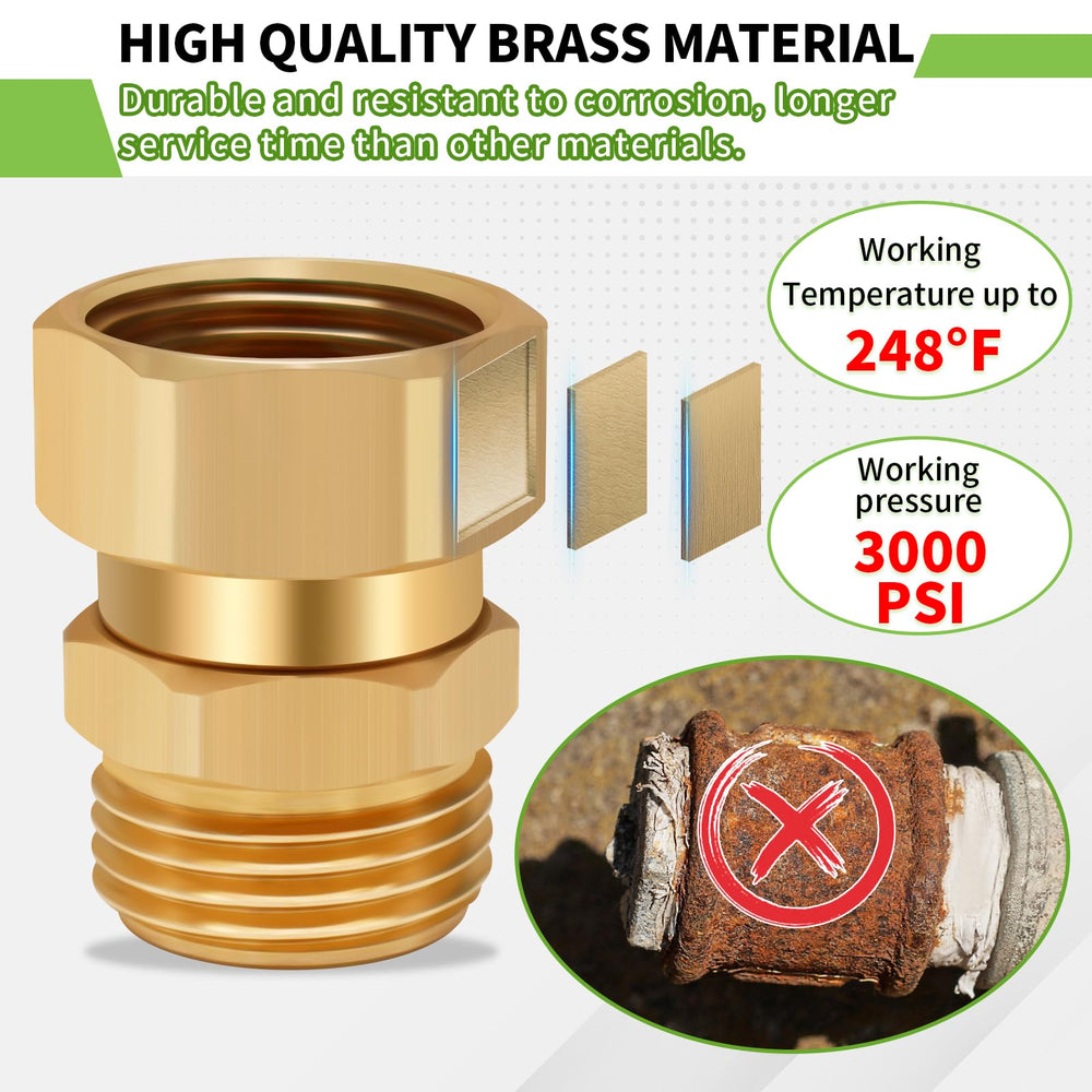 Boltigen Garden Hose Swivel Connector with attached garden hose