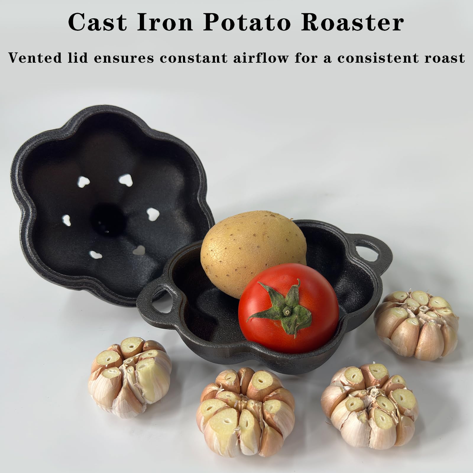 BOLVOUD Cast Iron Smoker Box packaging