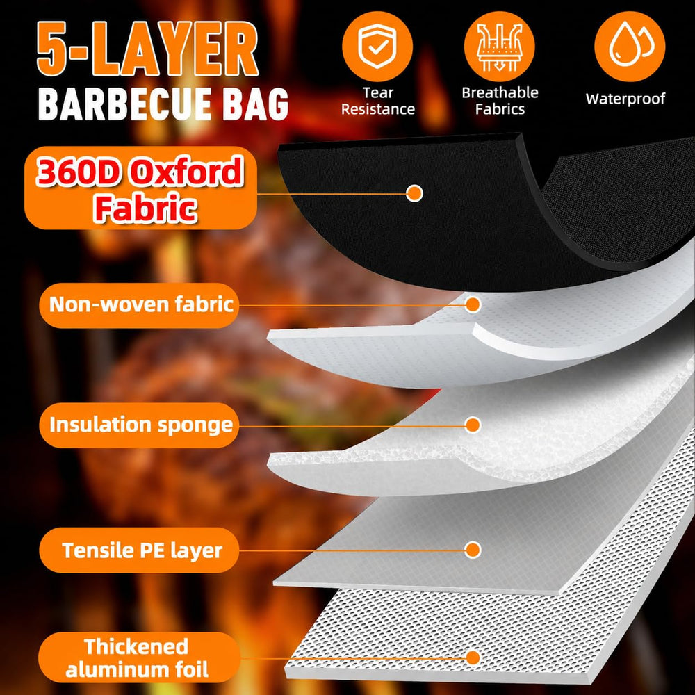 Bolycen BBQ Blanket 23-inch black model with accessories