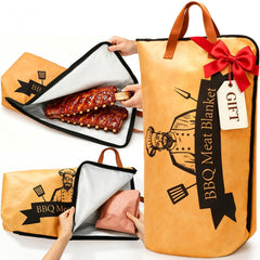 Bolycen BBQ Blanket for Resting Meat, brown colour, front view
