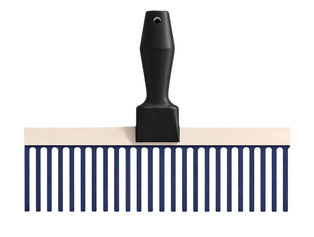 Bon 83-134 Plaster Scarifier with blue steel tines front view