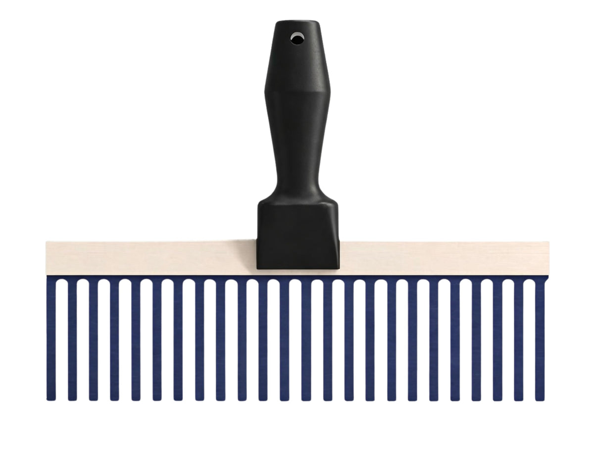 Bon 83-134 Plaster Scarifier with blue steel tines front view
