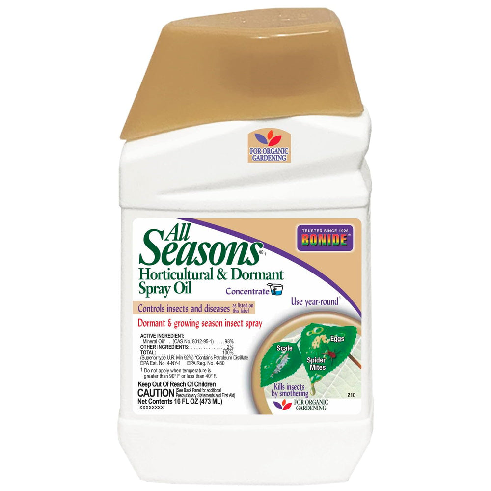Bonide All Seasons Horticultural & Dormant Spray Oil 16 oz bottle front view