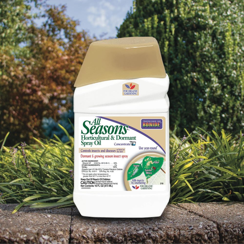 Bonide All Seasons Horticultural & Dormant Spray Oil 16 oz with mixed solution ready for use
